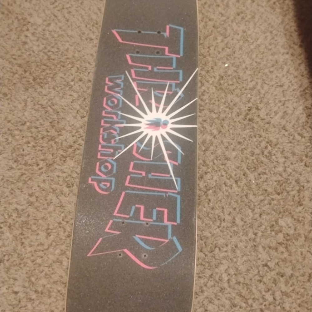 Thrasher Workshop Deck with Neon Accents
